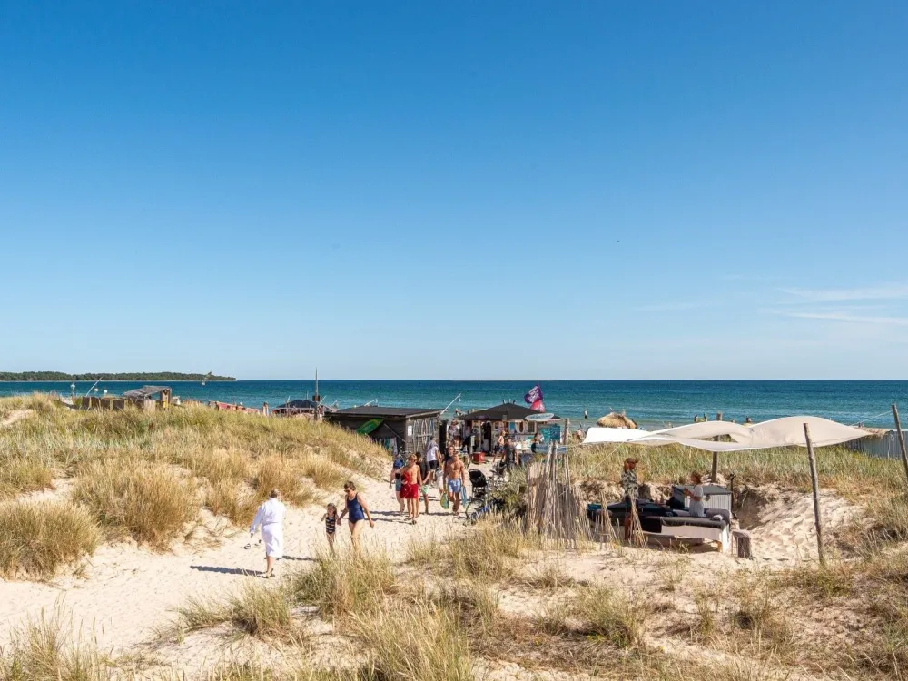 Camping pitch motorhome with electricity